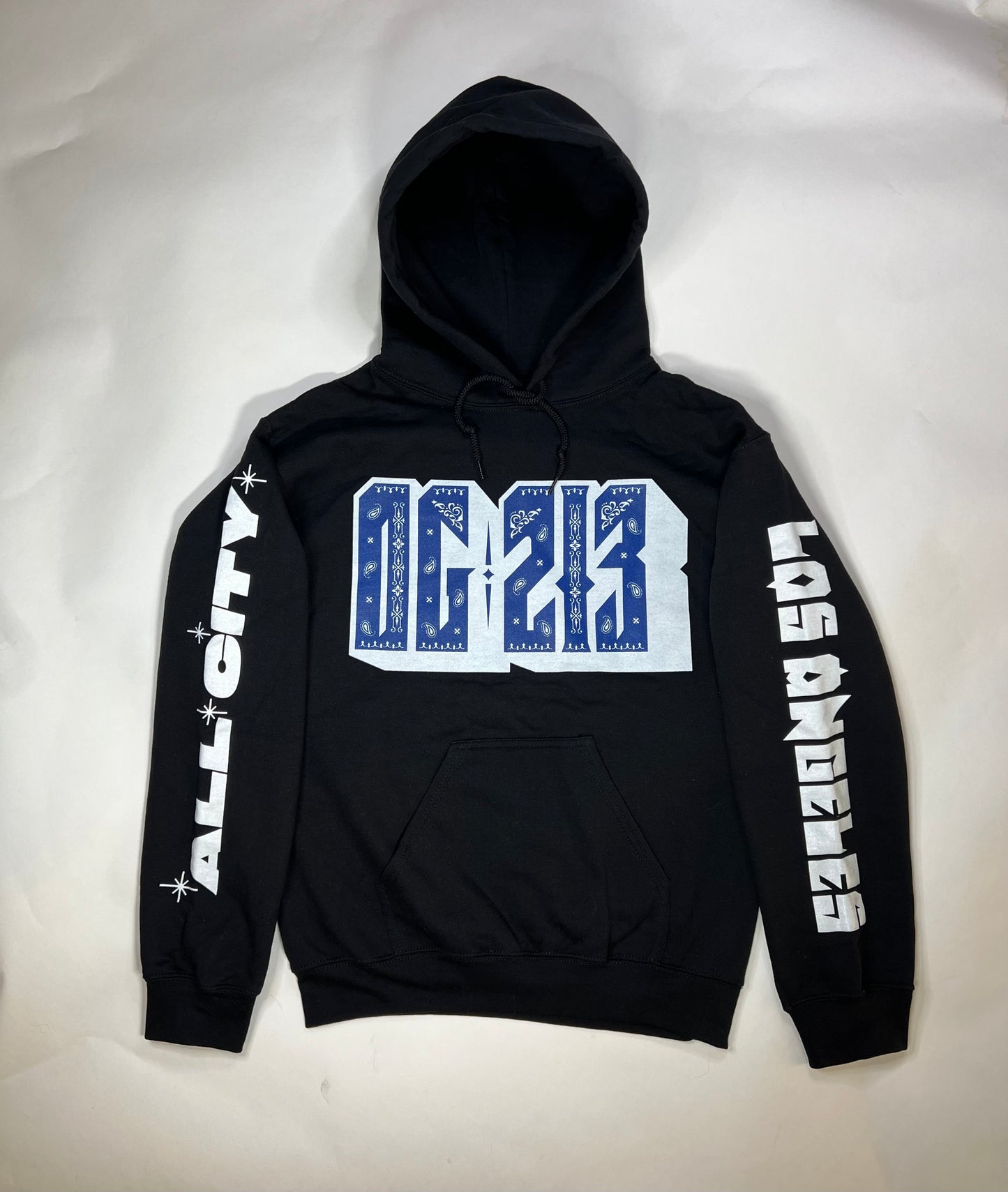 Venice Blue Bandana Print Hoodie