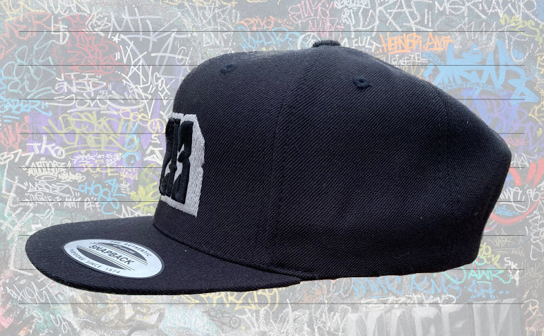 RAIDER COLORED LOGO BLACK HAT