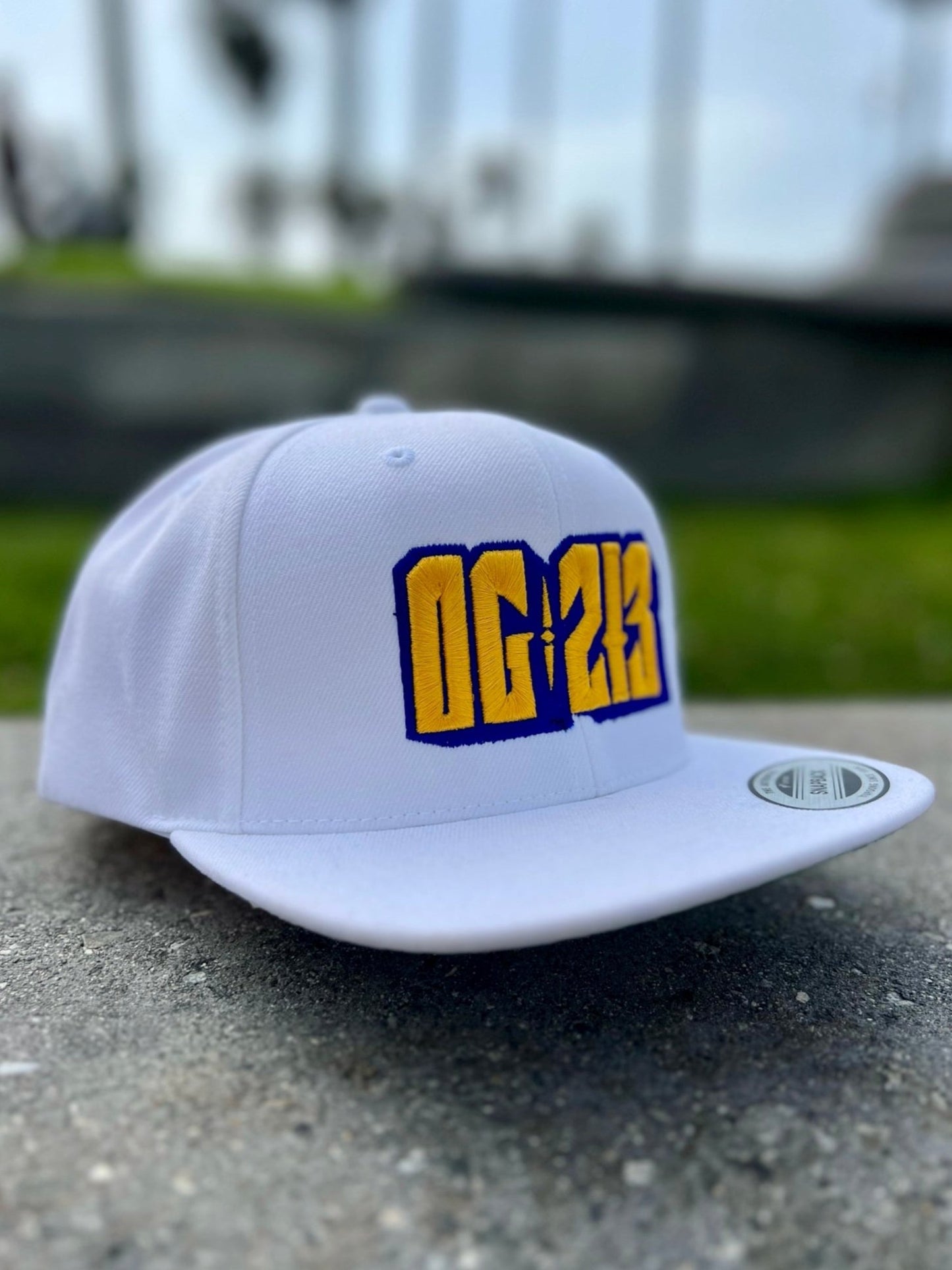 RAM COLORED LOGO WHITE HAT (AVAILABLE 10/4/24)