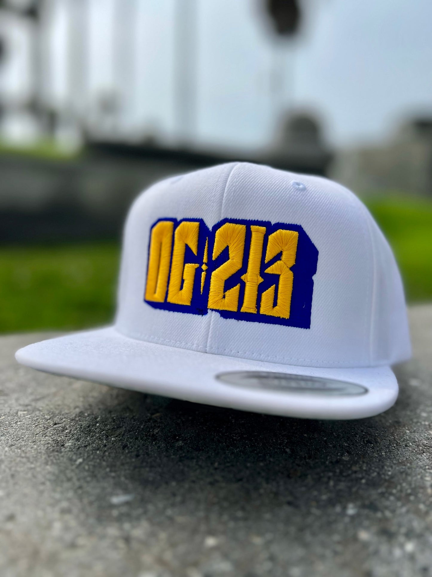 RAM COLORED LOGO WHITE HAT (AVAILABLE 10/4/24)